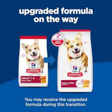 Hill's Science Diet Adult 1-6, Adult 1-6 Premium Nutrition, Small Kibble, Dry Dog Food, Chicken & Ba...