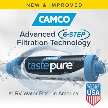 Camco TastePURE XL RV Water Filter for Fresh Water