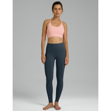 Colorfulkoala Women's Dreamlux High Waisted Workout Leggings 28" Inseam Full Length Yoga Pants Yoga Pants (L, Blue Ink)