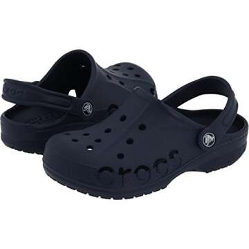 Crocs Kids' Baya Clog in Navy for Toddlers - Comfy & Customizable