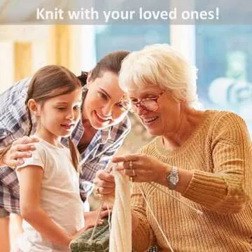 12x Acrylic Knitting Wool Set for Beginners and Kids