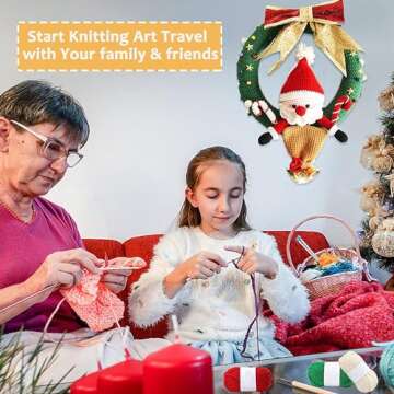 12x Acrylic Knitting Wool Set for Beginners and Kids