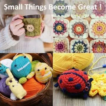 12x Acrylic Knitting Wool Set for Beginners and Kids