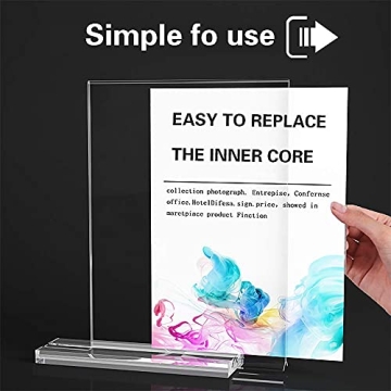 Versatile Acrylic Sign Holder 8.5 x 11 for All Events