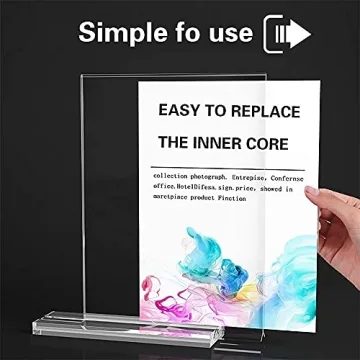 Versatile Acrylic Sign Holder 8.5 x 11 for All Events