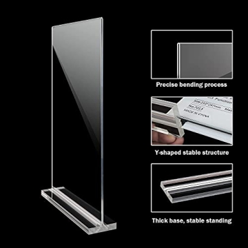 Versatile Acrylic Sign Holder 8.5 x 11 for All Events