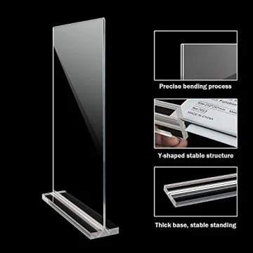 Versatile Acrylic Sign Holder 8.5 x 11 for All Events