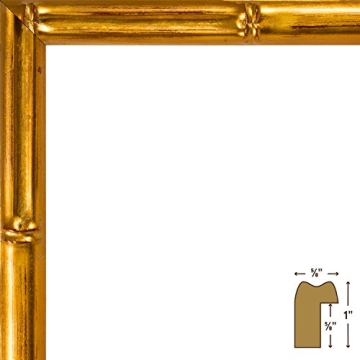 Craig Frames Vintage Gold Bamboo Composite Picture Frame, 18 by 24-Inch