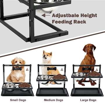 Elevated Dog Bowls with Slow Feeder for Your Pup's Comfort