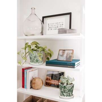 Vintage Ceramic Plant Pots Set for Indoor Plants