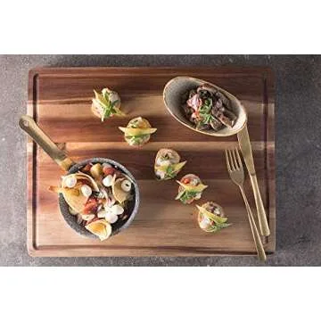 SoulFino Premium Acacia Cutting Board - Extra Large & Stylish Kitchen Essential
