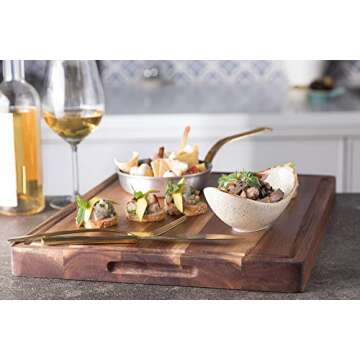 SoulFino Acacia Cutting Board - Premium Heavy Duty Board