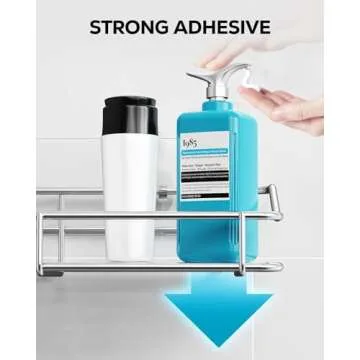 Nieifi Adhesive Shower Caddy Shelf 2-Pack