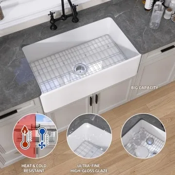 Premium 33 Inch GETPRO Farmhouse Sink for Elegant Kitchens