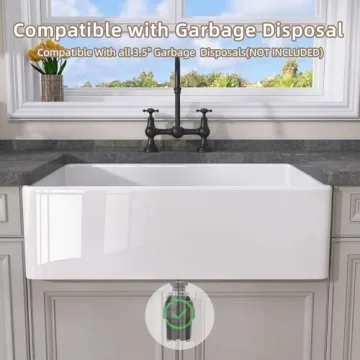 Premium 33 Inch GETPRO Farmhouse Sink for Elegant Kitchens