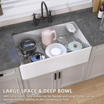 Premium 33 Inch GETPRO Farmhouse Sink for Elegant Kitchens