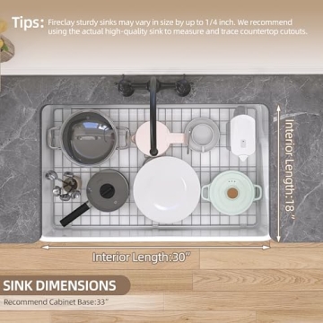 Premium 33 Inch GETPRO Farmhouse Sink for Elegant Kitchens