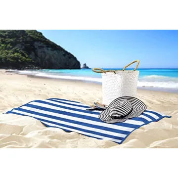 Utopia Cabana Stripe Beach Towels 4 Pack