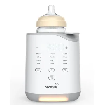 GROWNSY Bottle Warmer, 2025 Fast Baby Bottle Warmer for Breastmilk & Formula, Smart Temperature Cont...