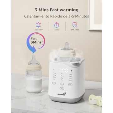 GROWNSY Fast Baby Bottle Warmer for Milk & Food