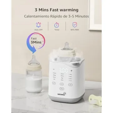 GROWNSY Fast Baby Bottle Warmer for Milk & Food