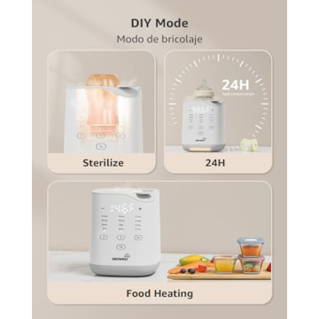 GROWNSY Fast Baby Bottle Warmer for Milk & Food