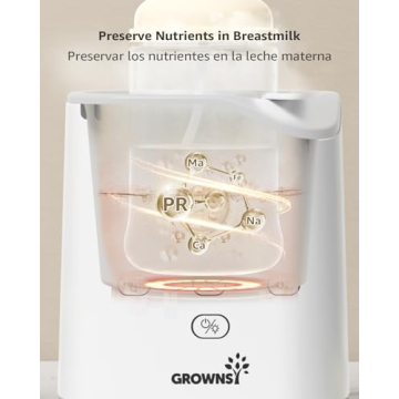 GROWNSY Fast Baby Bottle Warmer for Milk & Food