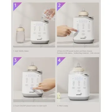GROWNSY Fast Baby Bottle Warmer for Milk & Food