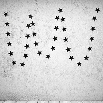 Honbay Glitter Paper Star Garland – 13ft Party Decor