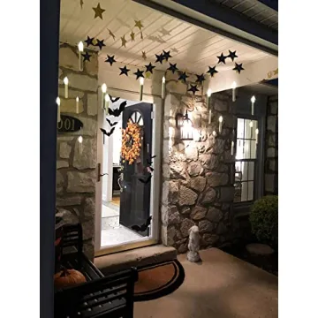 Honbay Glitter Paper Star Garland – 13ft Party Decor