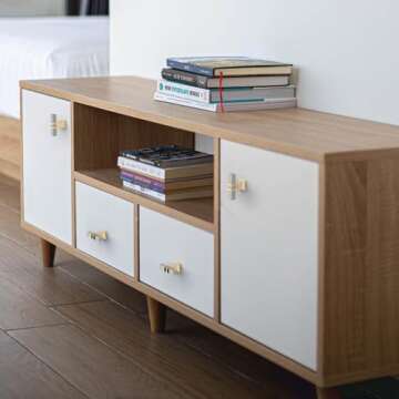 Stylish 9BUILD 10 Pack 2 Inch Satin Nickel Cabinet & Drawer T Bar Knobs