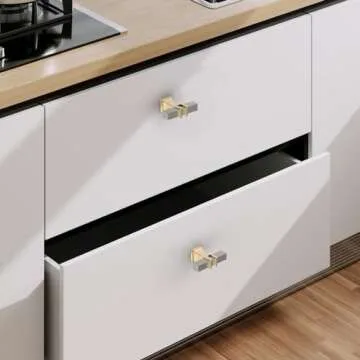 Stylish 9BUILD Satin Nickel Cabinet & Drawer Knobs