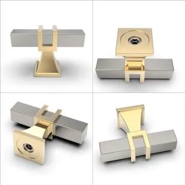 Stylish 9BUILD Satin Nickel Cabinet & Drawer Knobs