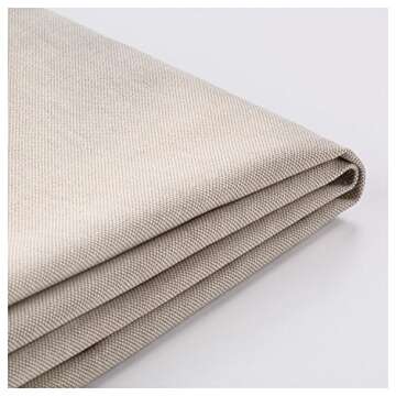 Replacement Cover for IKEA Ektorp 3-seat Sofa without Chaise , Lofallet Beige (does NOT fit Ektorp 3...