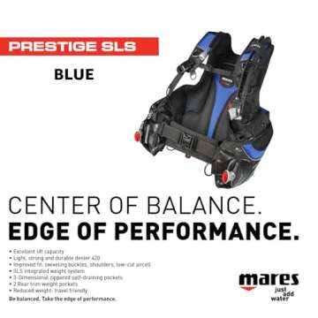 Mares Prestige SLS BCD | Unisex Ergonomic Lightweight Scuba Diving Travel Jacket BCD | High-Lift Cap...
