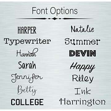 AVITO Personalized Tumbler - Laser Engraved - 20 oz Stainless Steel Skinny Tumbler - Includes Straw and Lid - Vacuum Insulated - Personalized Gift for Bridal Party, Birthday, Teacher Gift