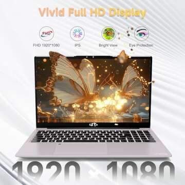 15.6-FHD-Laptop Student-Laptop, 16GB RAM 1TB SSD, Intel Pentium Quad-Core N100 Processor (Up to 3.4G...