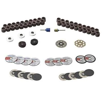 Dremel EZ725 70-Piece All-Purpose Rotary Tool Accessory Set With Storage Kit - EZ-Lock And EZ Drum F...