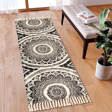 Seavish Boho Runner Rug - Handmade 2X6 Accent Throw Rug
