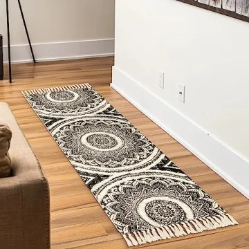 Seavish Boho Runner Rug - Handmade 2X6 Accent Throw Rug