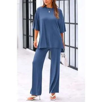 KIRUNDO Stylish Tracksuit for Women Summer Lounge Sets