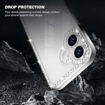 Bonitec Bling Clear Case for iPhone 16 Plus - Stylish & Protective