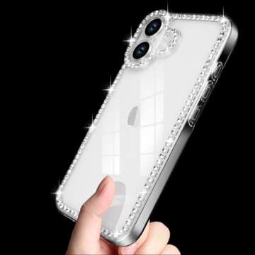 Bonitec Bling Clear Case for iPhone 16 Plus - Stylish & Protective