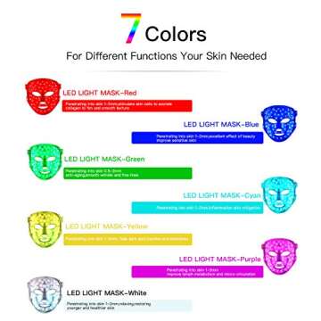 Red Light Therapy Face Mask - 7 Colors LED Skincare Device