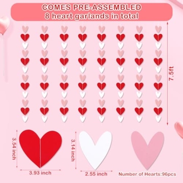 Stunning Heart Garlands for Valentine's & Weddings