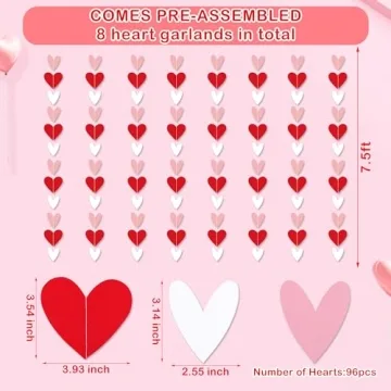 Stunning Heart Garlands for Valentine's & Weddings