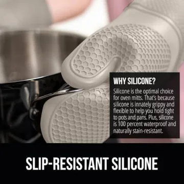Gorilla Grip Silicone Oven Mitts for Safe Cooking