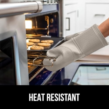Gorilla Grip Silicone Oven Mitts for Safe Cooking