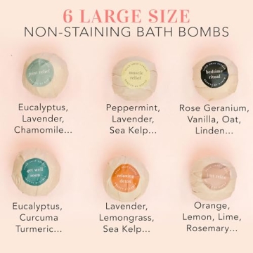 Natural Bath Bomb Gift Set - Handmade Relaxation & Spa Gift