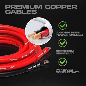 Dual Battery Isolator Kit, 140 Amp 12v Voltage Sensitive Relay (VSR), Automatic Disconnect Switch | Cars, RV, UTV, ATV, Marine Switches for Bateries by KeyLine Chargers